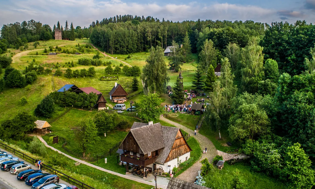 Skansen Kudowa Zdr&oacute;j og&oacute;lny widok