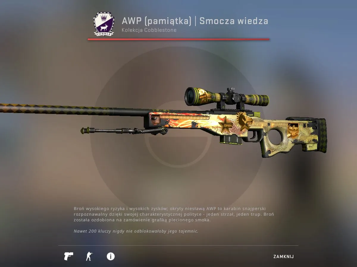 AWP Smocza Wiedza Factory New vs Battle-Scarred