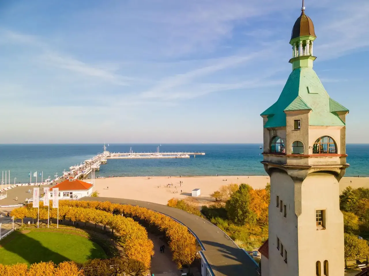 Panorama Sopotu z Latarni Morskiej