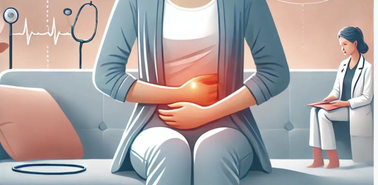 kobieta rozmawiająca z ginekologiem o bólu menstruacyjnym