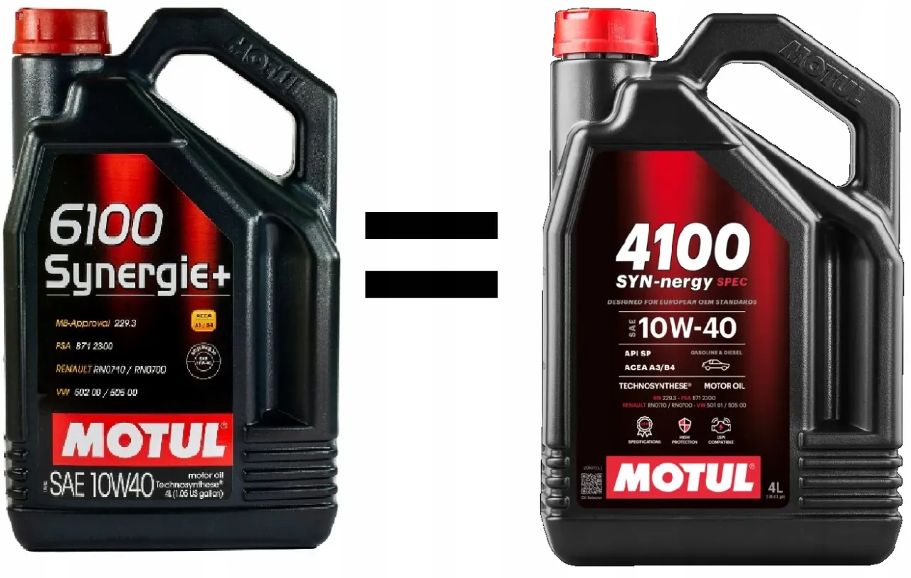 Motul 10W-40 różne opakowania, Motul 5100, Motul 6100, Motul 4100