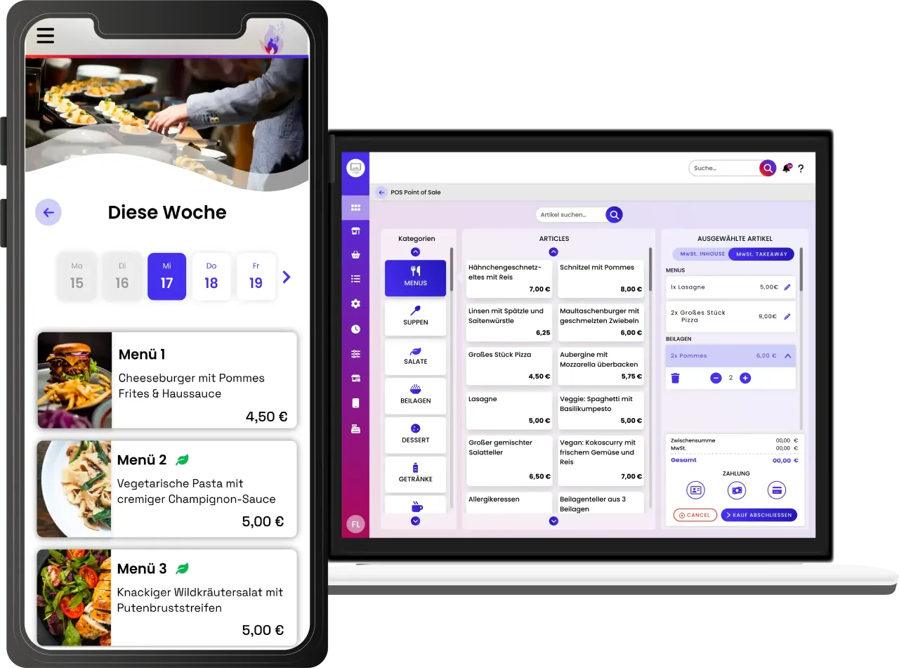 Digitale Bestellplattform Gastronomie