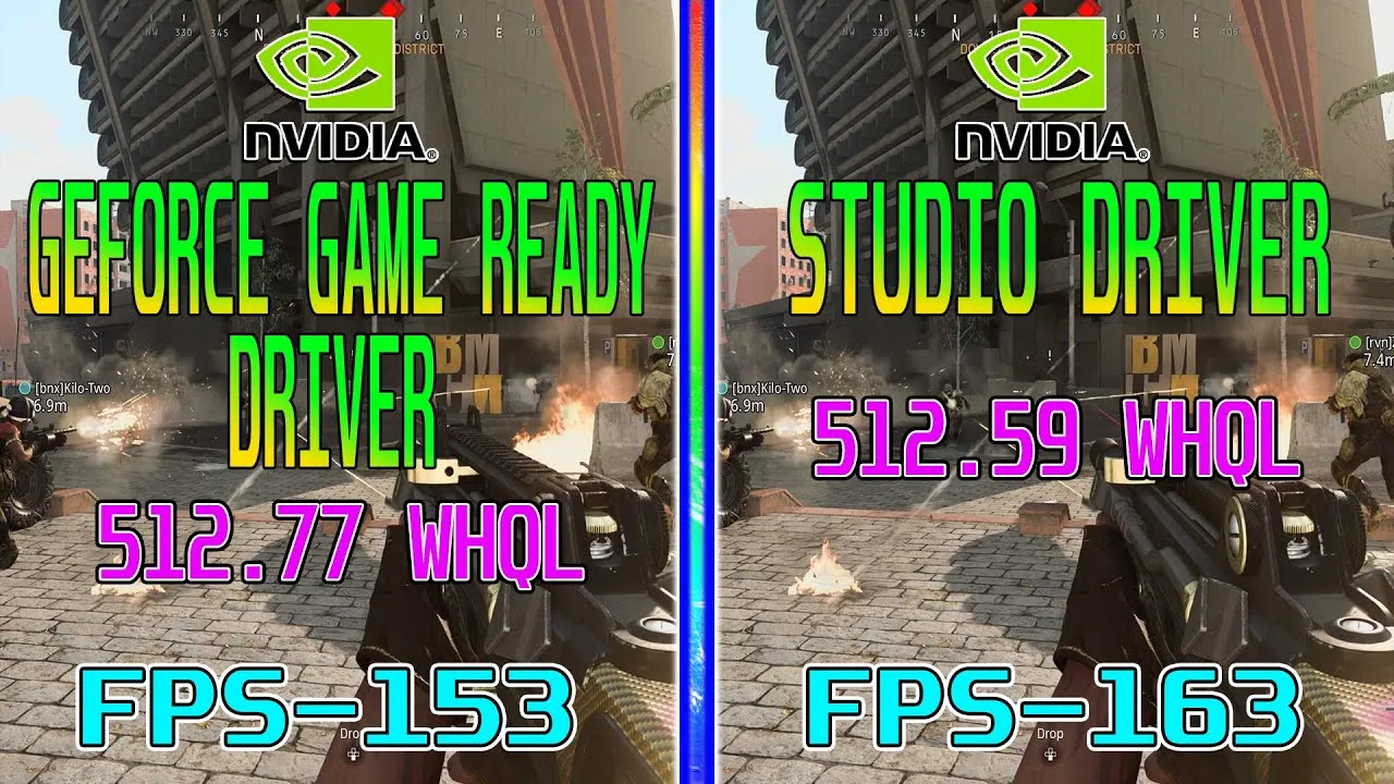 NVIDIA Game Ready vs Studio drivers comparison