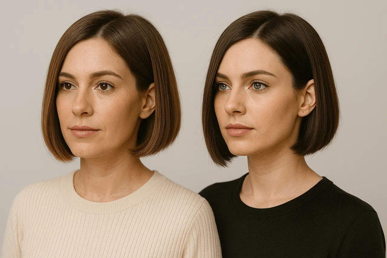 Beach waves na krótkich włosach bob