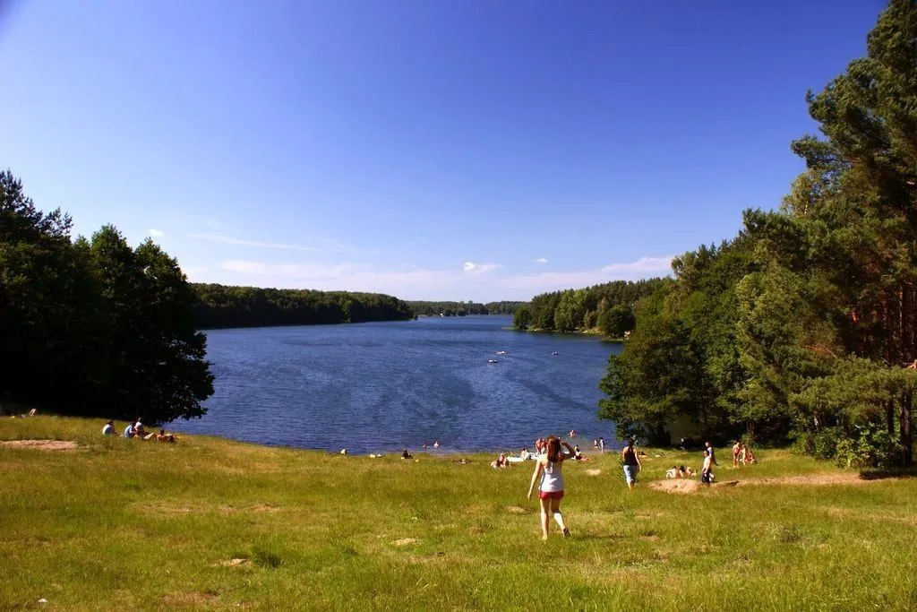 Jezioro Głębokie pomorskie sezony lato jesień