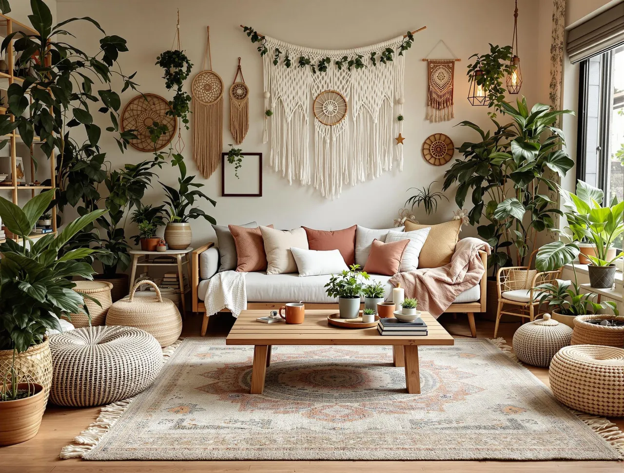 Rafia dekoracyjna styl boho inspiracje