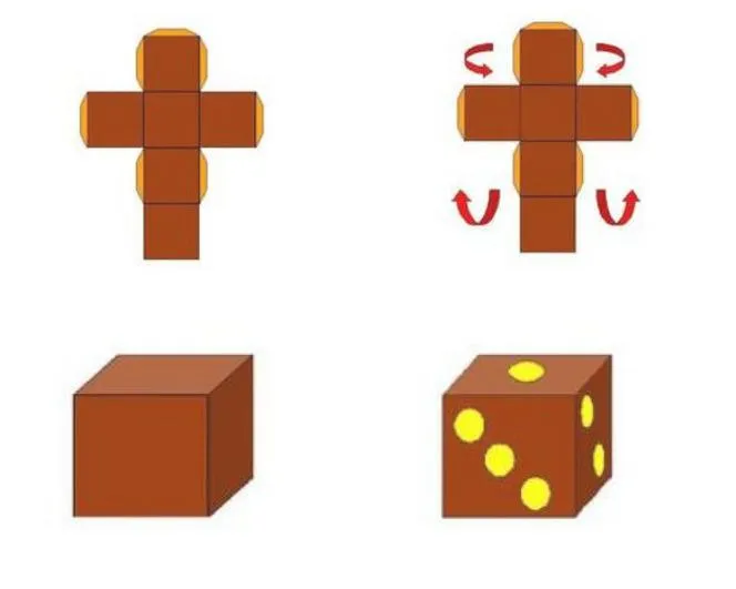 Jak zrobić kostkę z papieru szablon