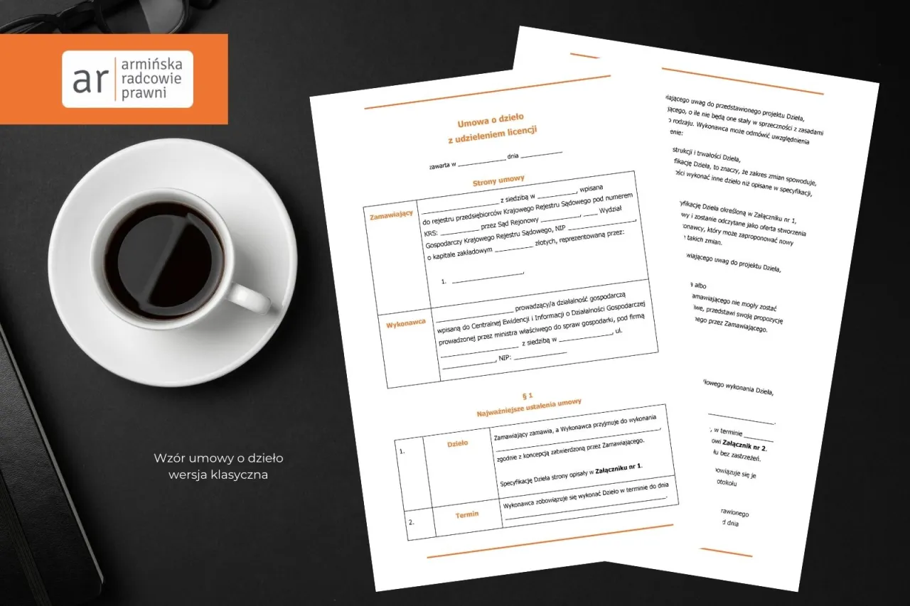 Wz&oacute;r umowy wydawniczej elementy