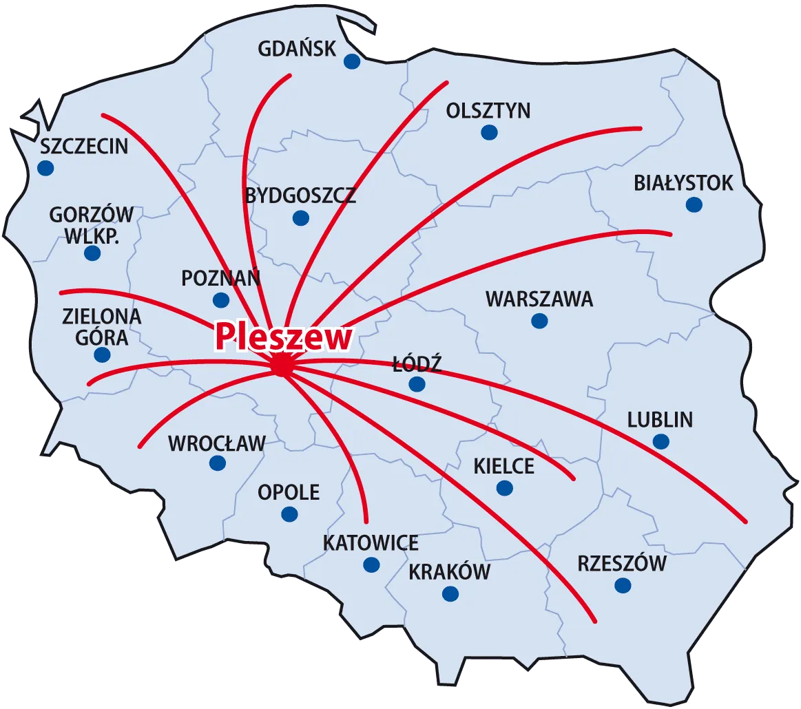 Producenci kotł&oacute;w Pleszew mapa