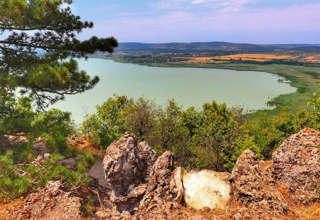 Jezioro Balaton widok na Tihany