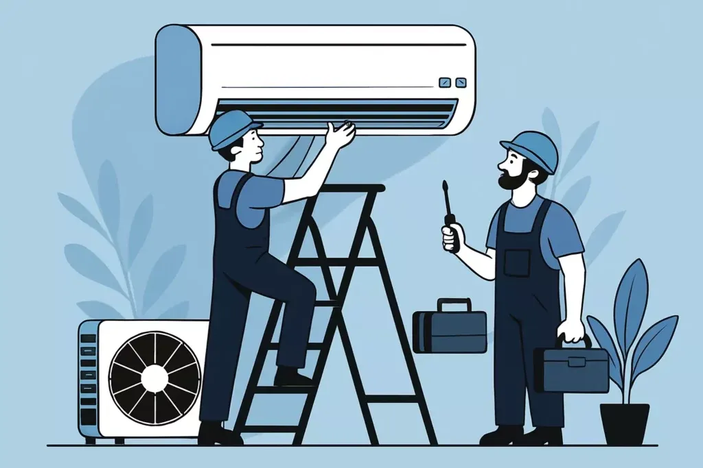 ukryte koszty montażu klimatyzacji pompka skroplin podnośnik