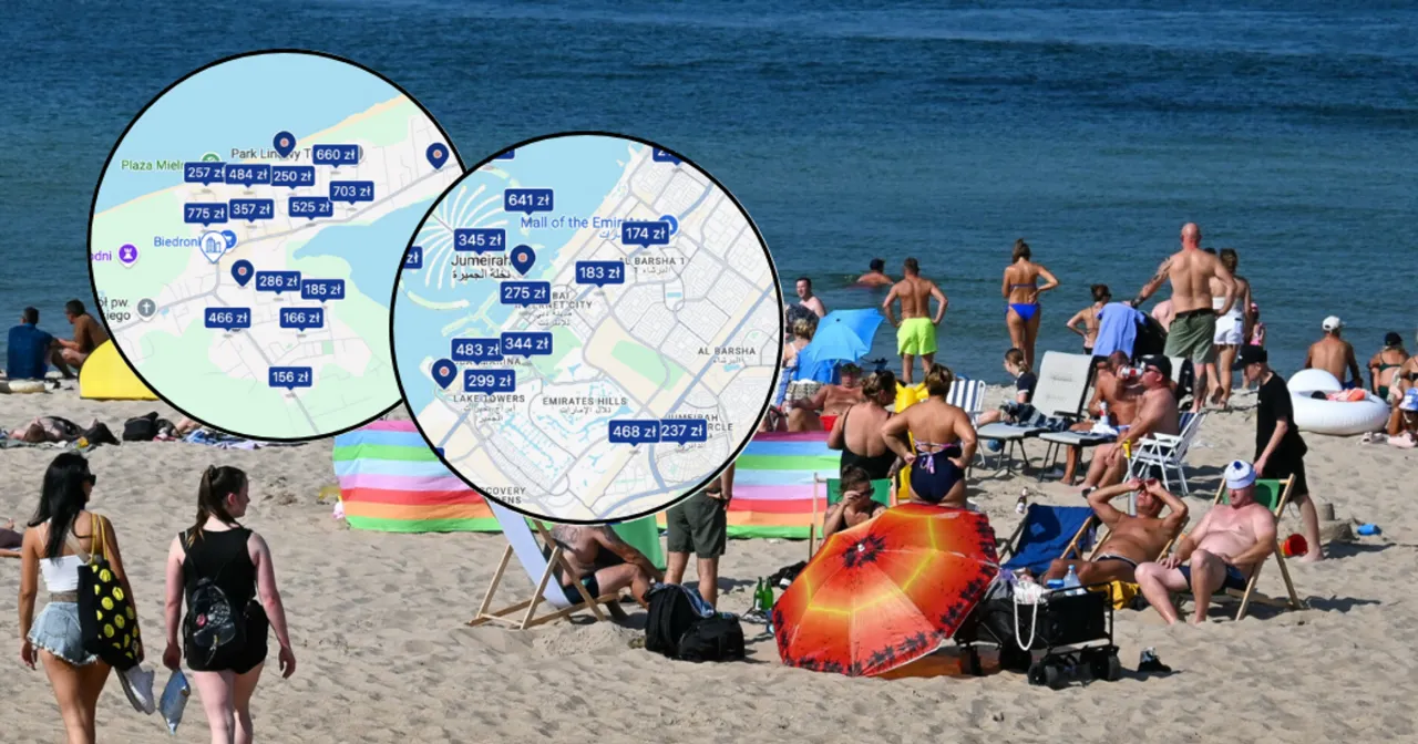 Mapa cenowa Polski noclegi