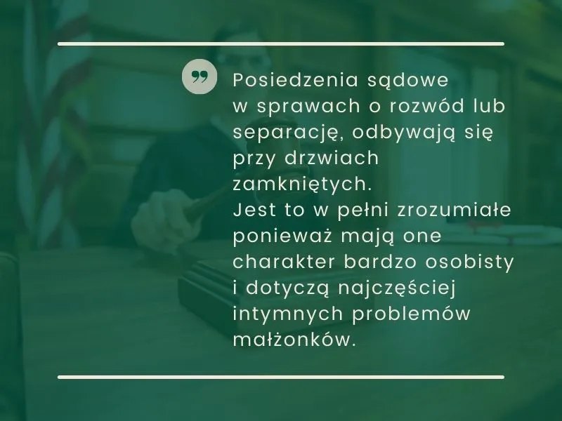osoby na sali sądowej wyłączenie jawności