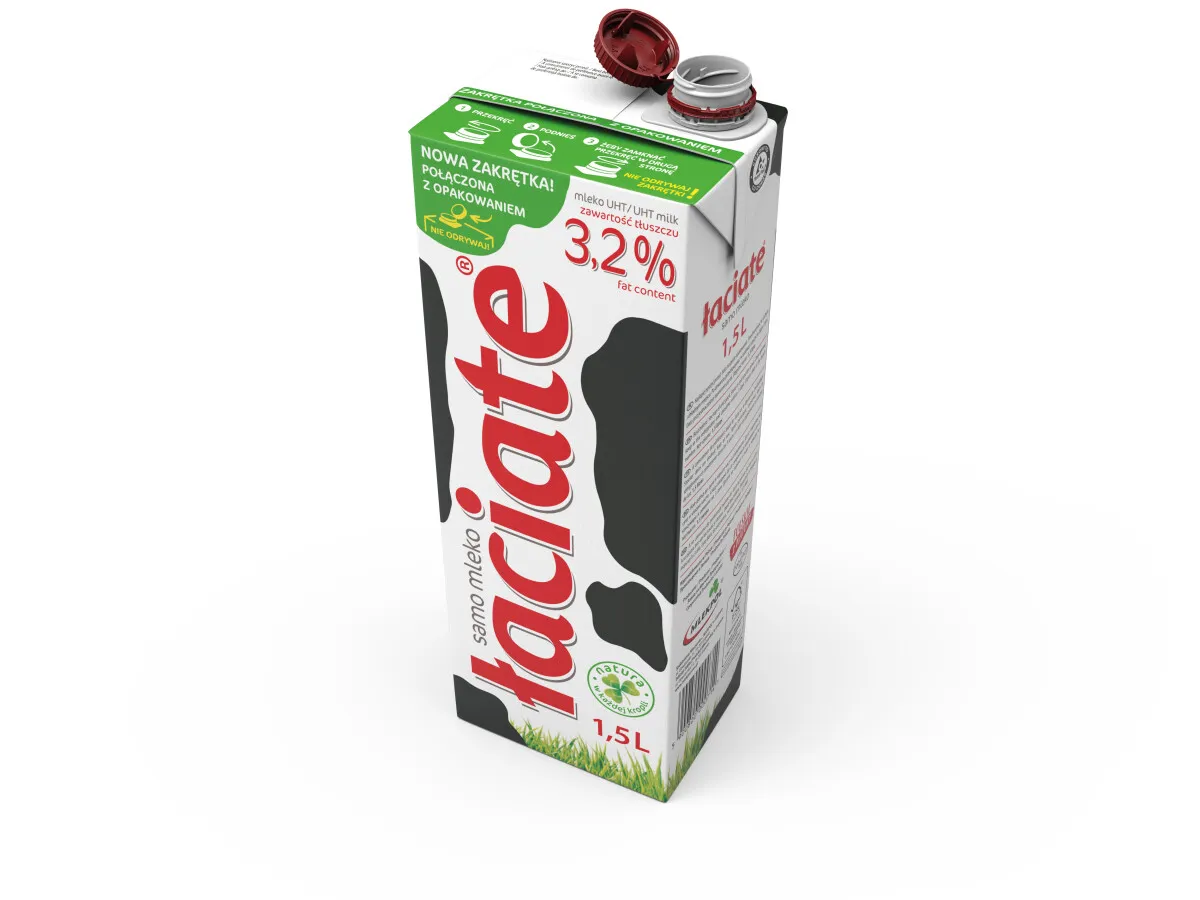 alternatywne małe kartoniki mleka UHT