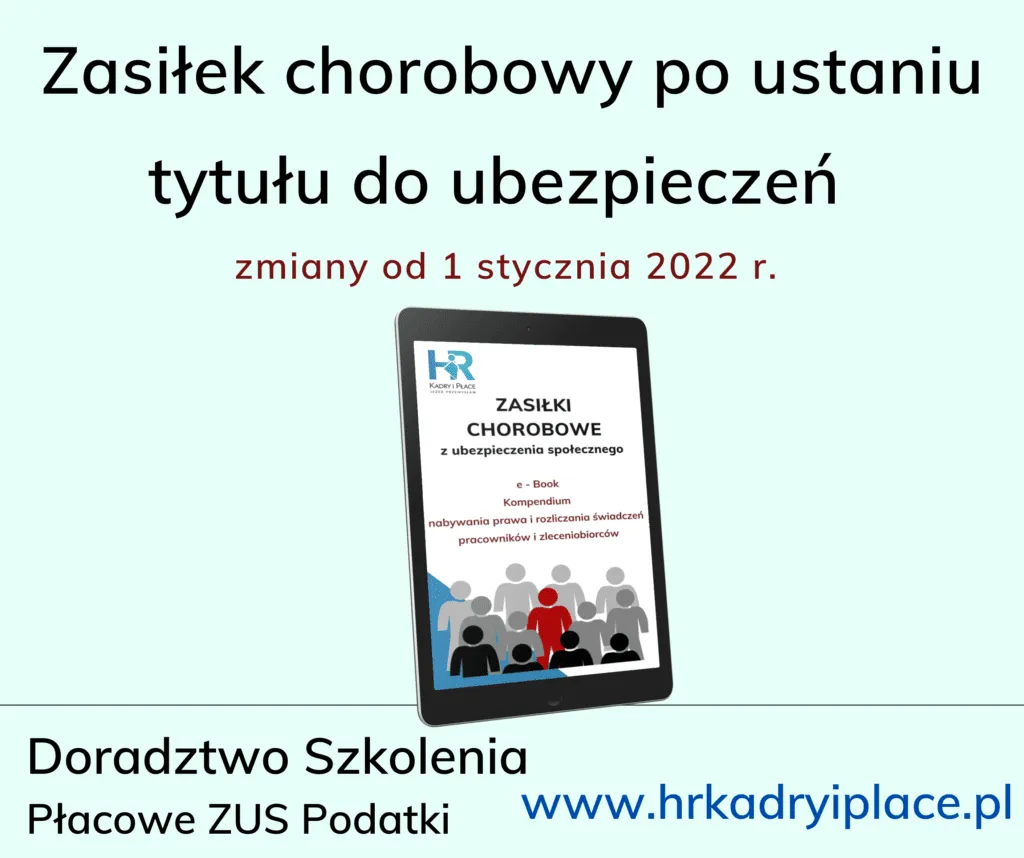 zasiłek chorobowy po ustaniu zatrudnienia infografika