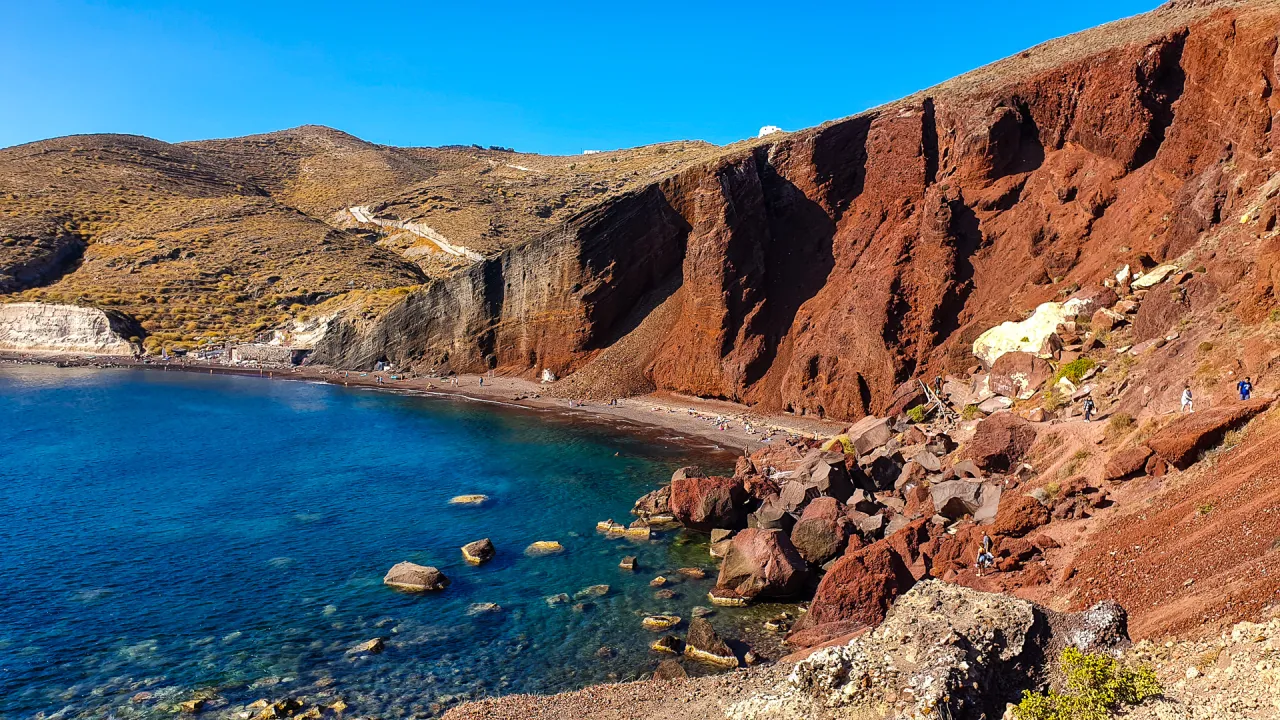 Zdjęcie Najpiękniejsze plaże na Santorini: top miejsca na niezapomniane wakacje