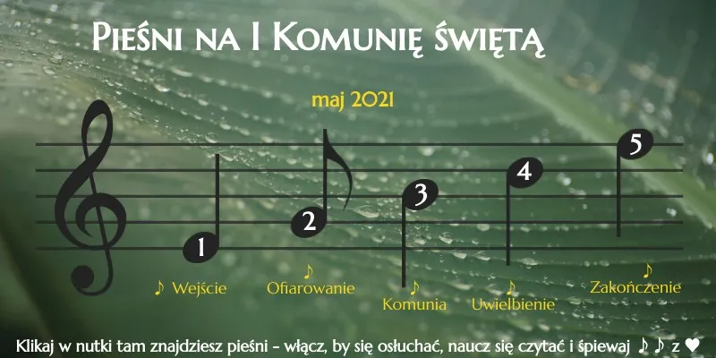Zdjęcie Pieśni na Komunię św. i uwielbienie: teksty, nuty, mp3 do pobrania