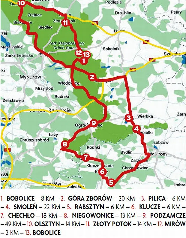 Zdjęcie Najlepsze trasy motocyklowe Jura Krakowsko-Częstochowska – jak uniknąć nudnych dróg
