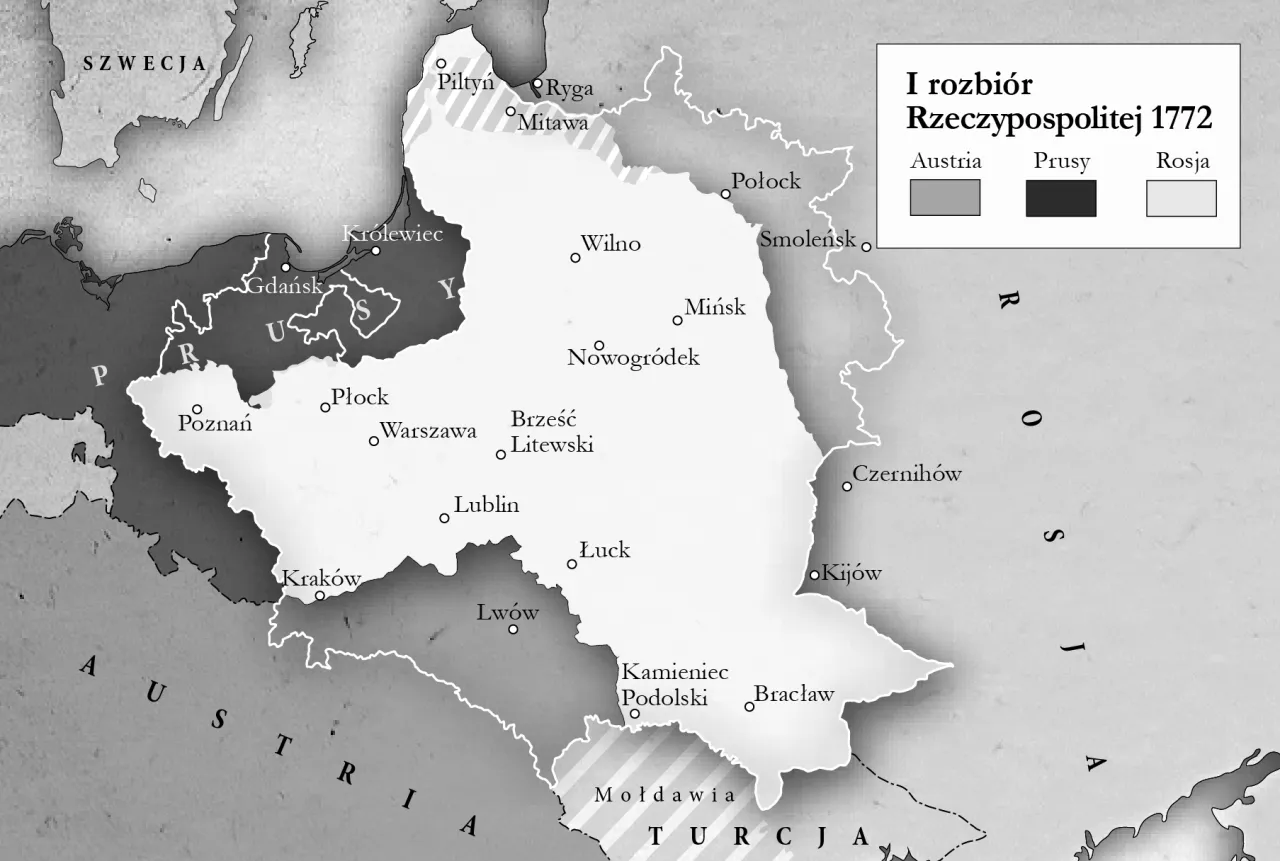 Zdjęcie W którym roku był pierwszy rozbiór Polski - najważniejsze fakty historyczne