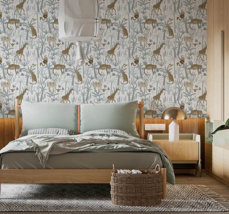 Zdjęcie Papel pintado dormitorio matrimonio: Crea tu refugio ideal en pareja