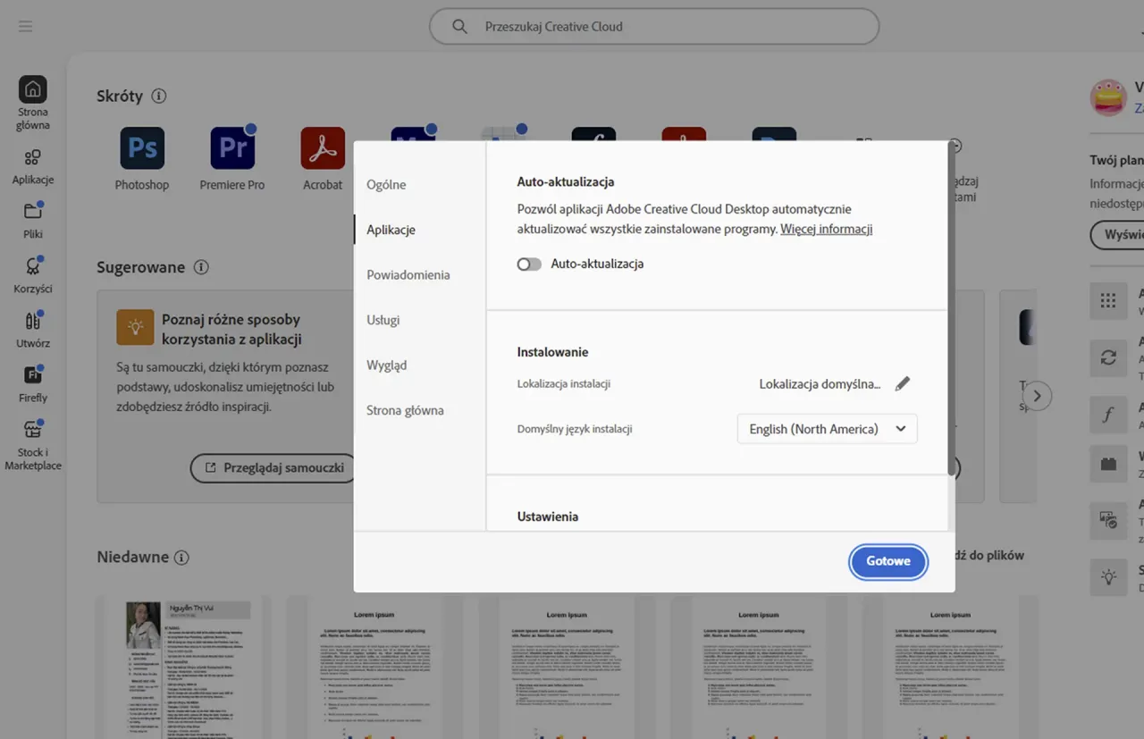 Zdjęcie Zmiana języka w Photoshopie: Poradnik Creative Cloud i triki