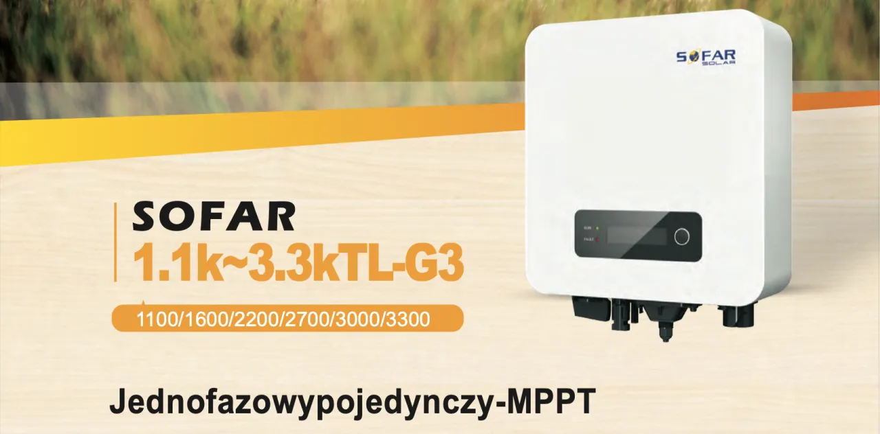 Zdjęcie SOFAR 3300TL-G3: Wydajny inwerter do małych instalacji PV