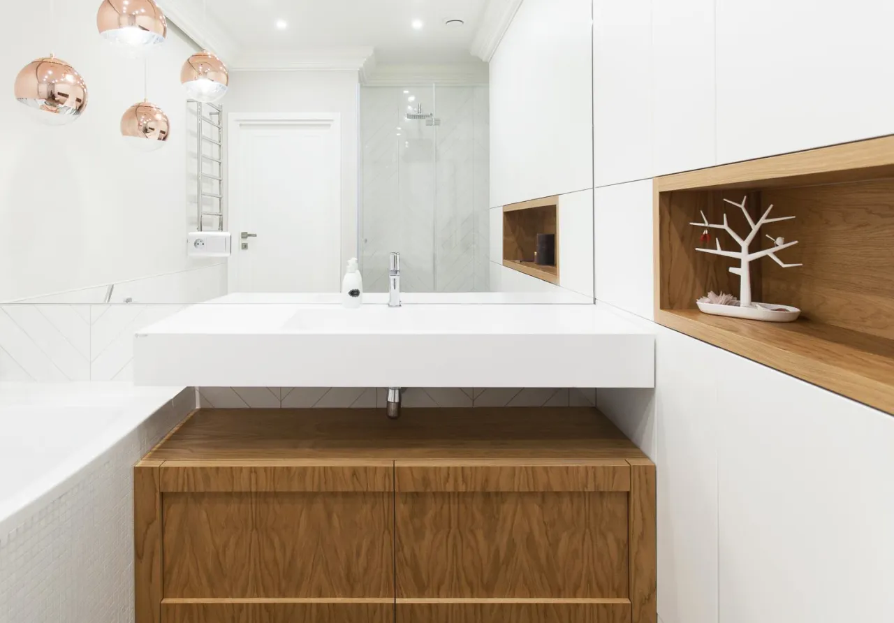 Umywalka nablatowa z szafką