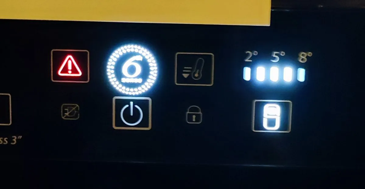 panel sterowania lod&oacute;wki Whirlpool symbole