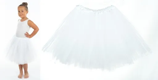 dziewczynka w tiulowej spódniczce tutu i klasycznej