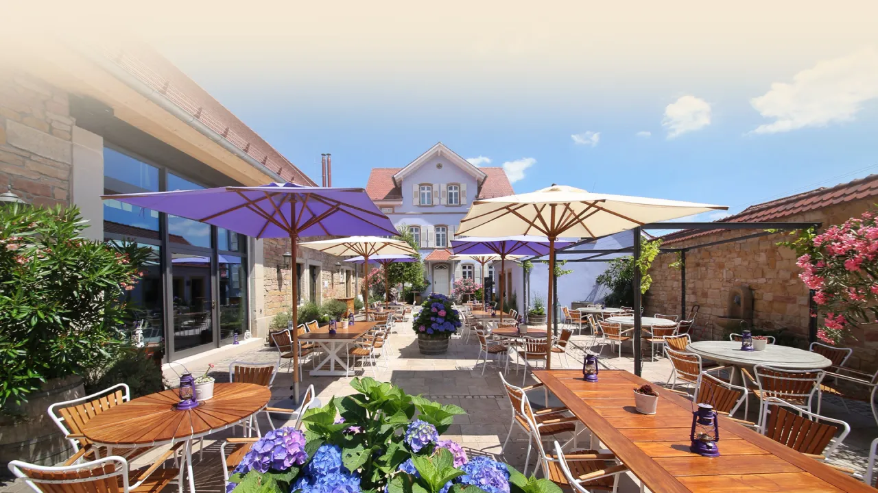 Weingut am Nil Restaurant Ambiente Sandsteingew&ouml;lbe