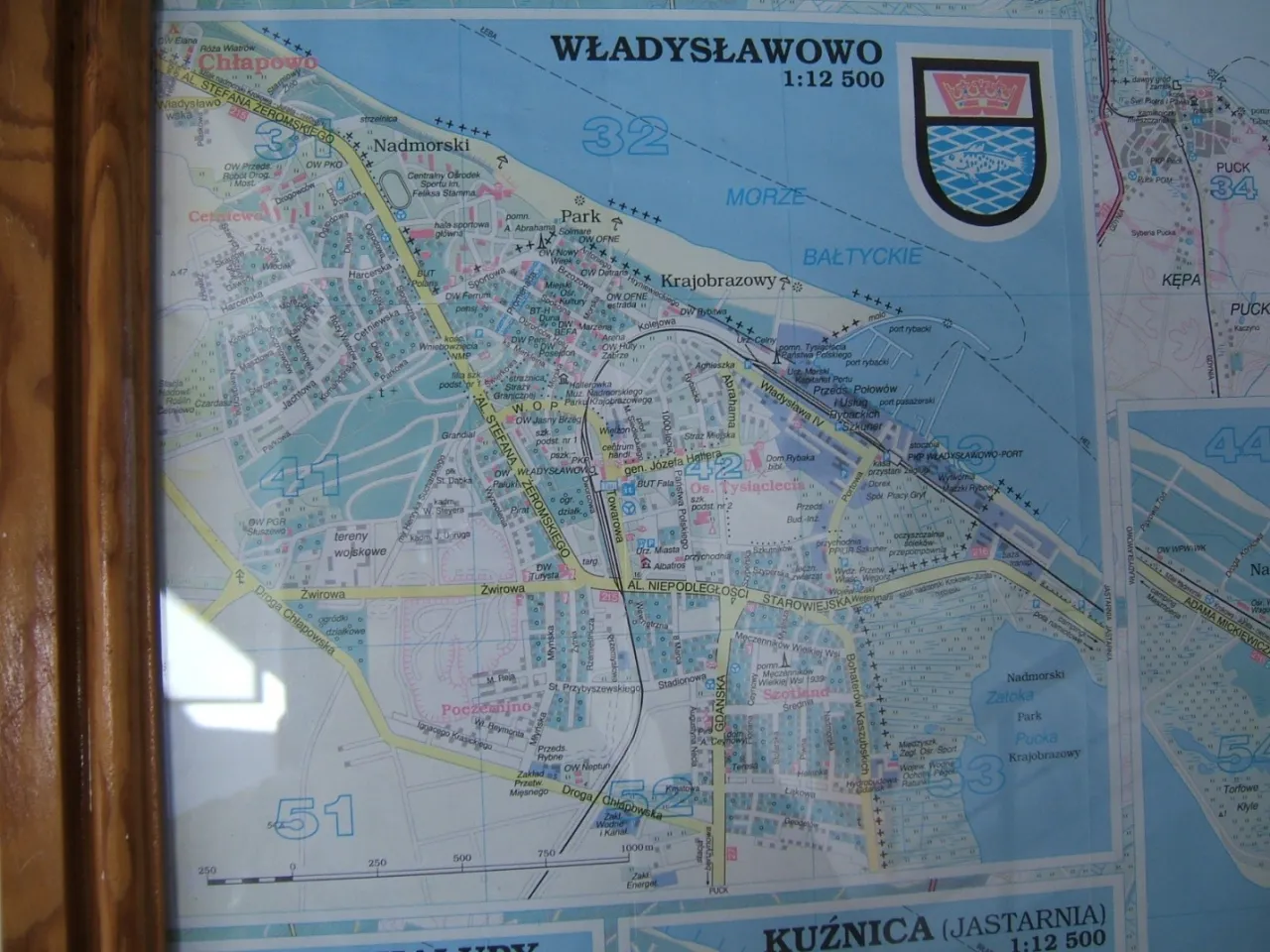 mapa dojazdu do Władysławowa i P&oacute;łwyspu Helskiego
