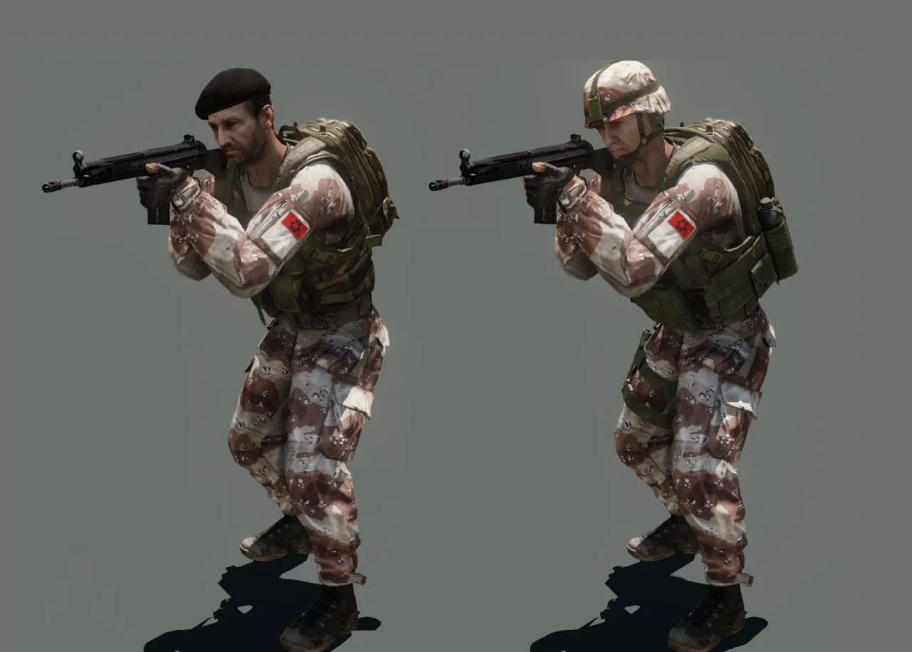 CSAT Arma 3 żołnierz z karabinem Katiba