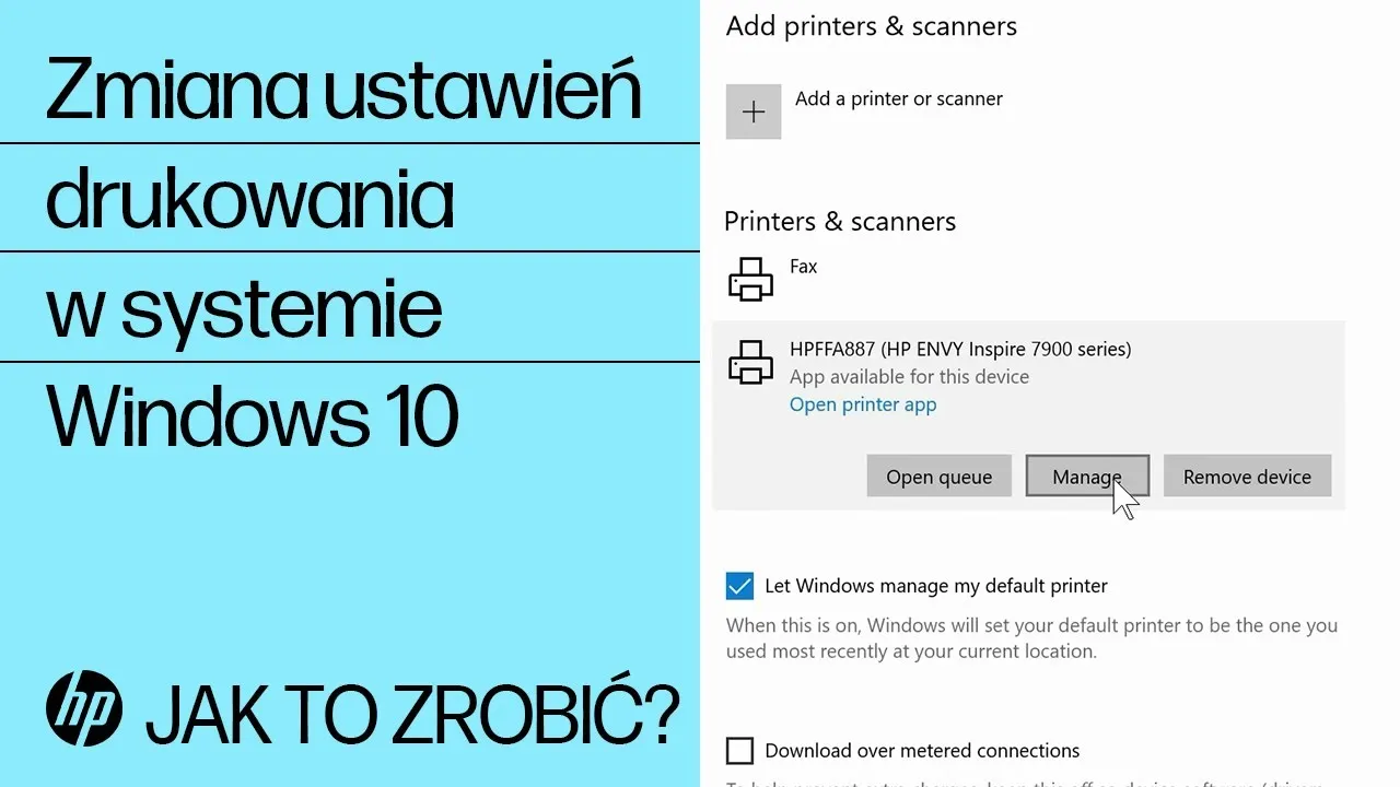 Ustawienia drukarki Windows 10 preferencje drukowania