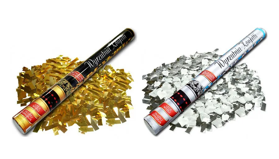 bezpieczne użycie tuby konfetti