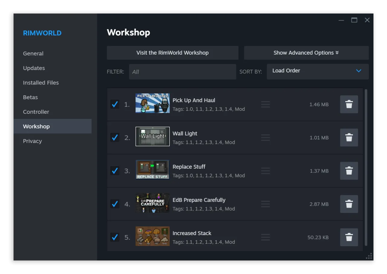 Steam Workshop przykłady przedmiotów