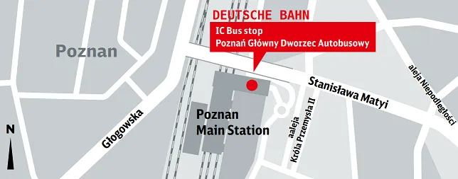 Dworzec autobusowy Poznań Gł&oacute;wny Flixbus