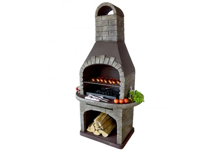 R&oacute;żne rodzaje grilli ogrodowych: granitowy, ceglany, stalowy, betonowy