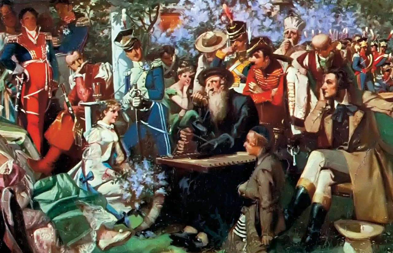 Jankiel grający na cymbałach Pan Tadeusz