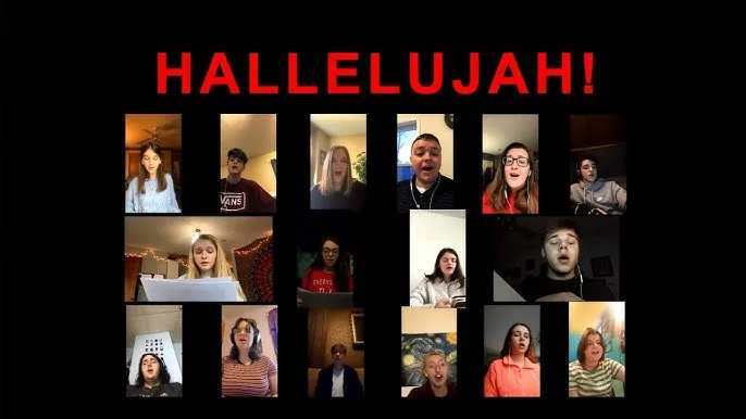 Hallelujah Song verschiedene Interpreten Collage