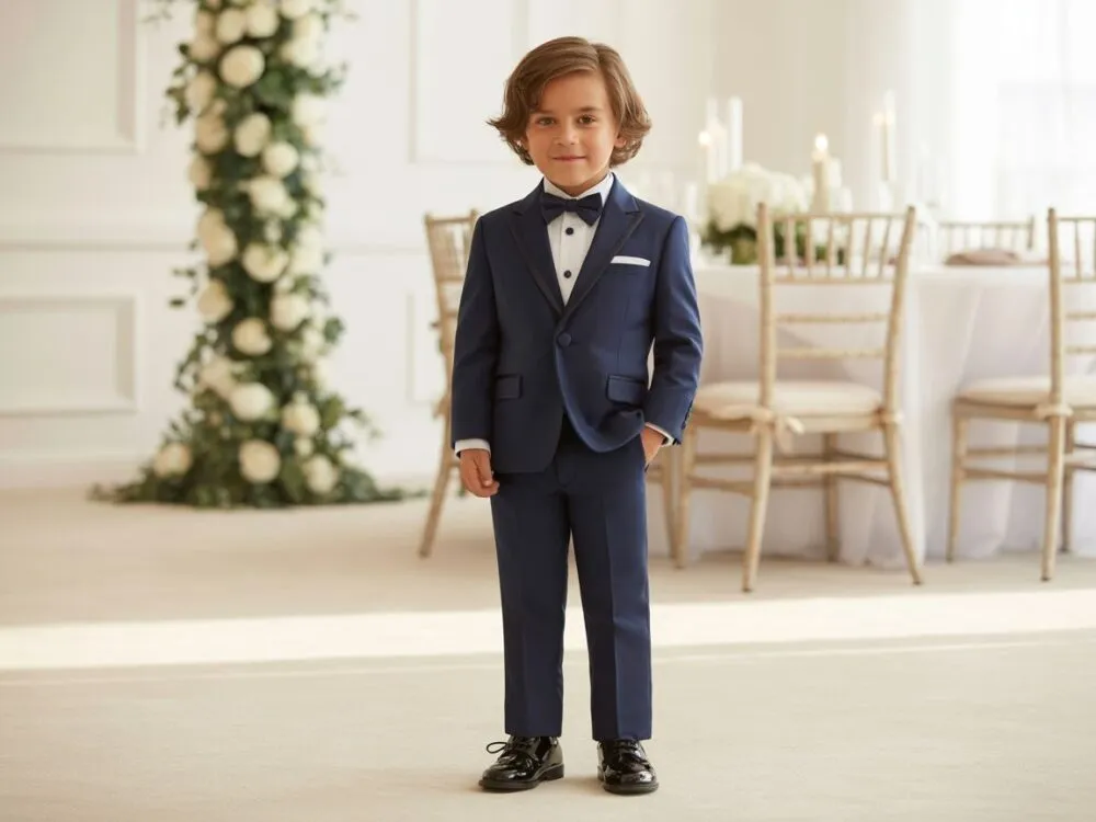 Modne stylizacje chłopca na wesele smart casual