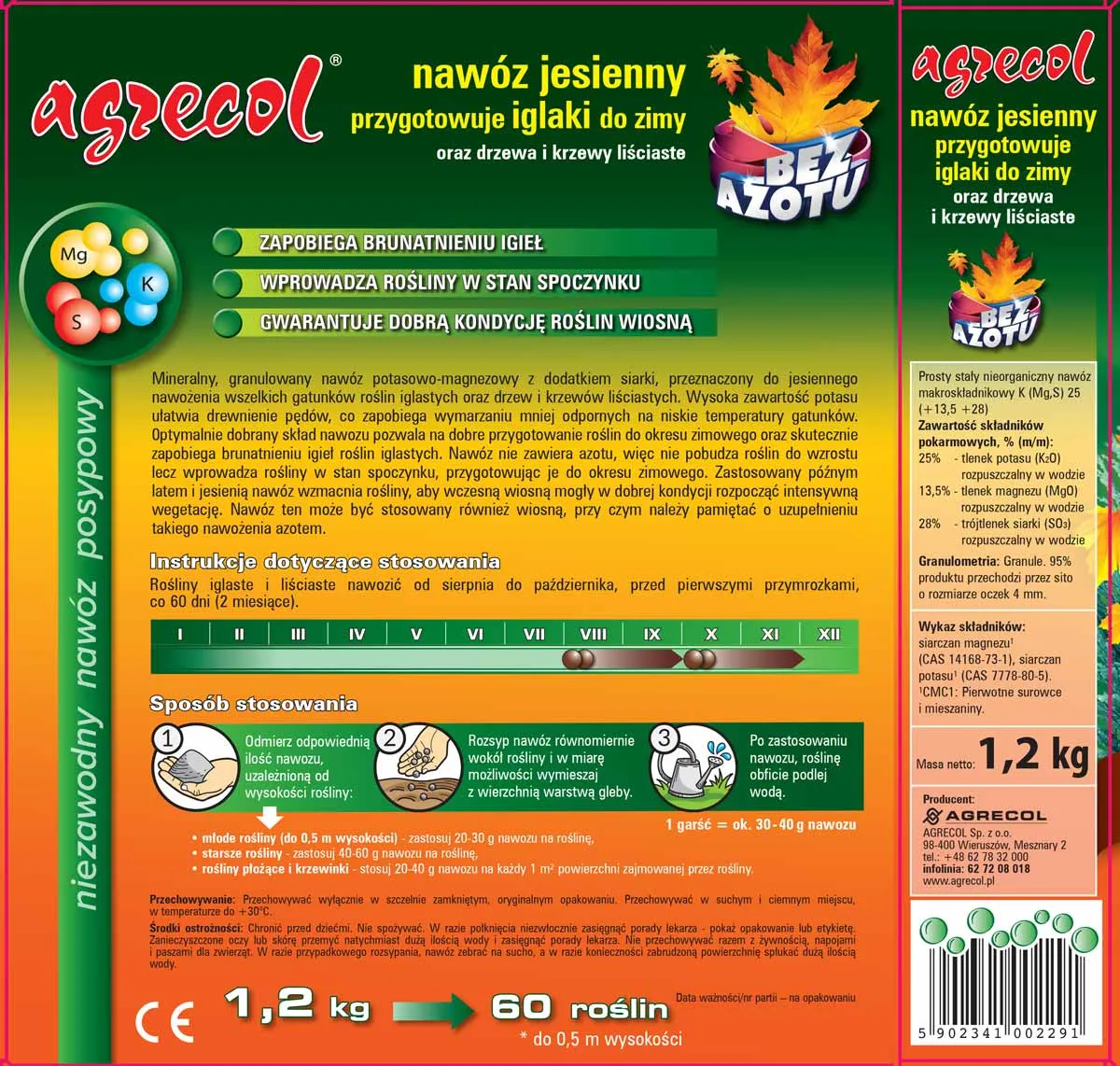 kalendarz nawożenia iglak&oacute;w jesienią