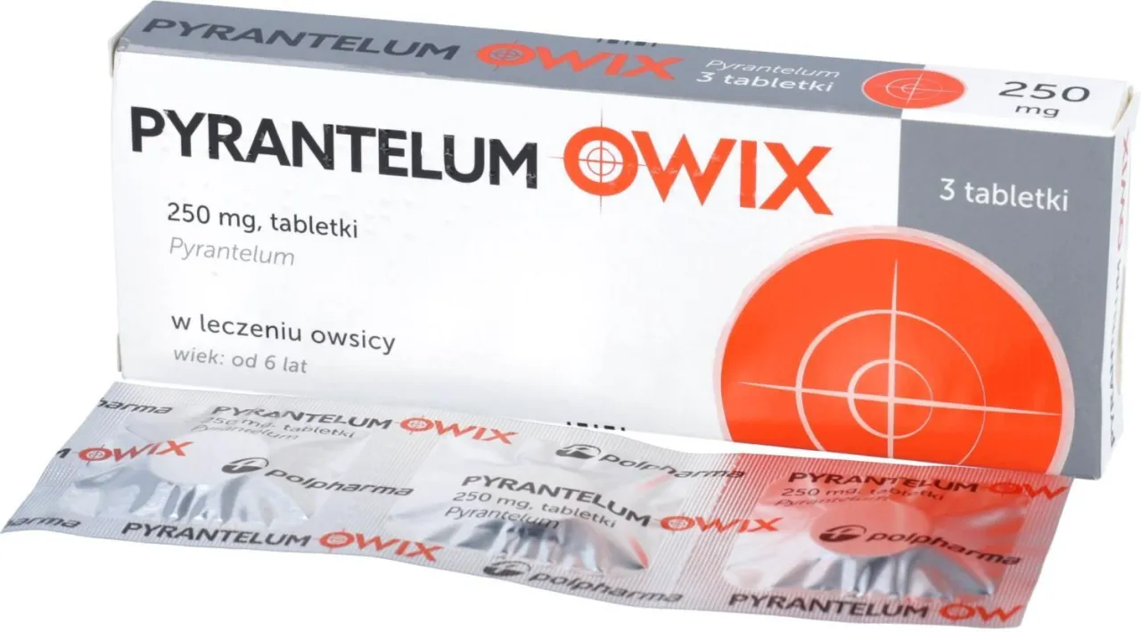 Pyrantelum opakowanie syrop tabletki