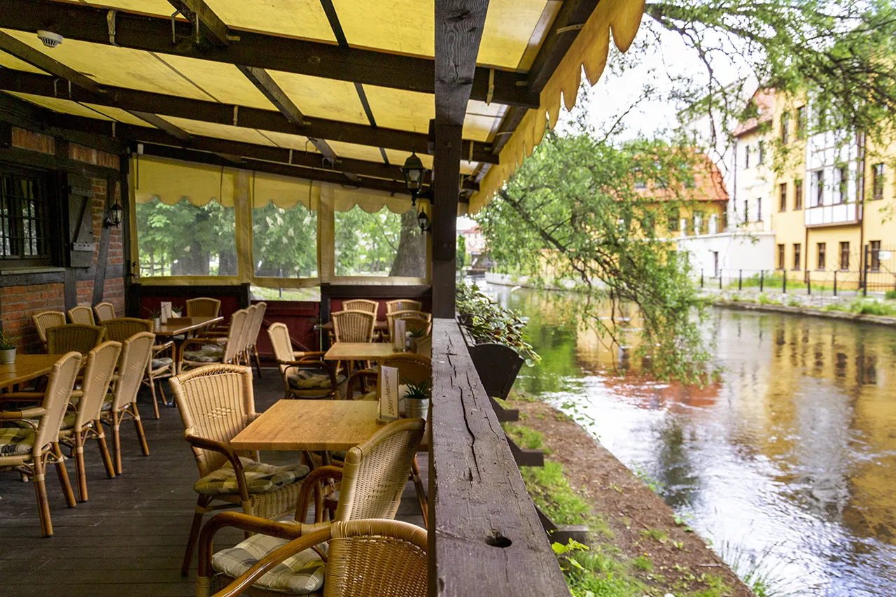 Bydgoszcz restauracje widok na Brdę