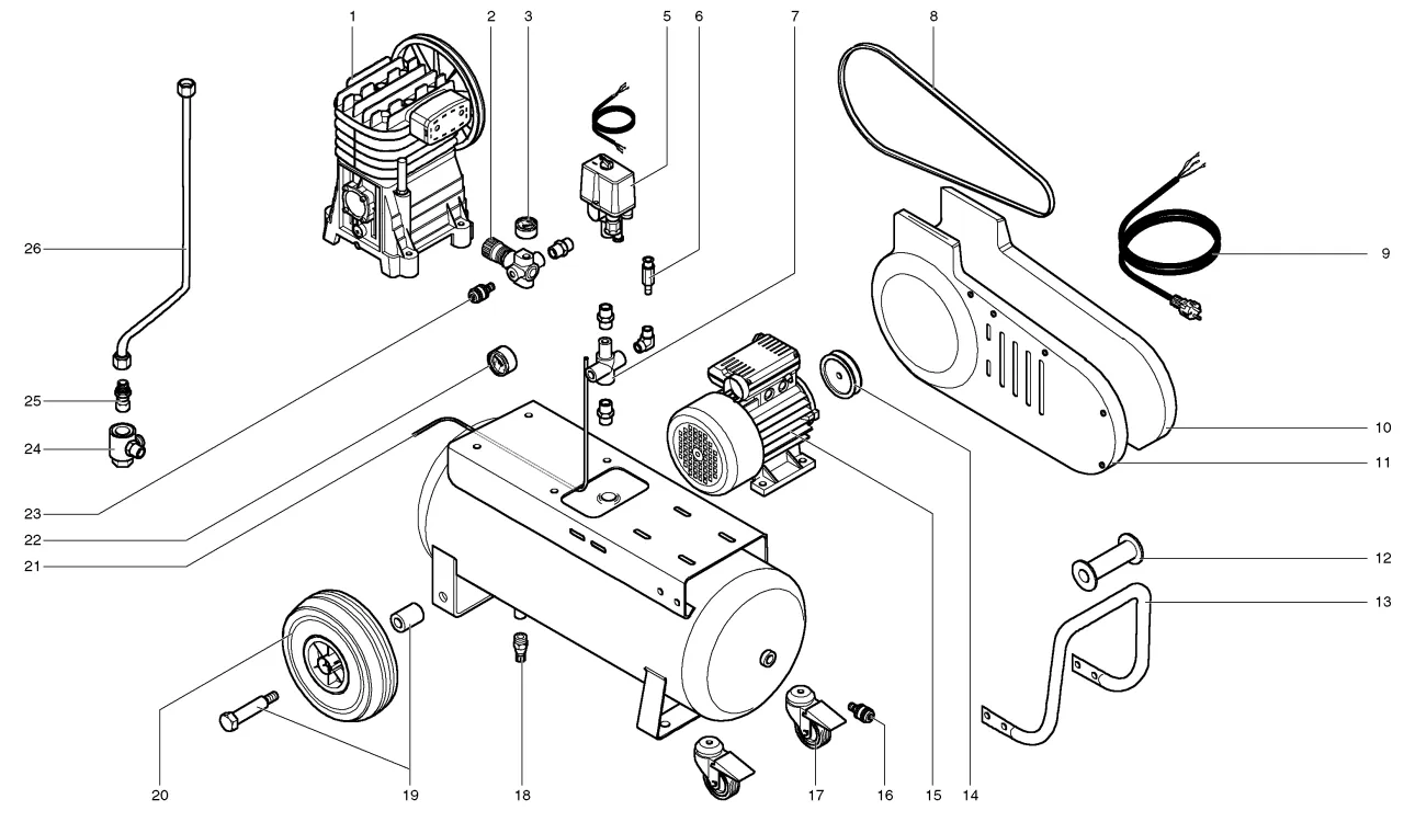 Kompresor 24l schemat budowy
