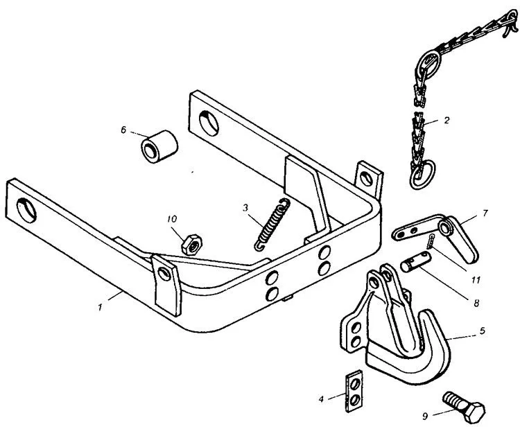 Rodzaje zaczep&oacute;w do ciągnika T-25 lub schemat budowy zaczepu