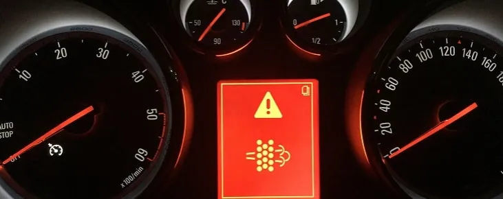 kontrolka DPF na desce rozdzielczej, zapchany DPF objawy