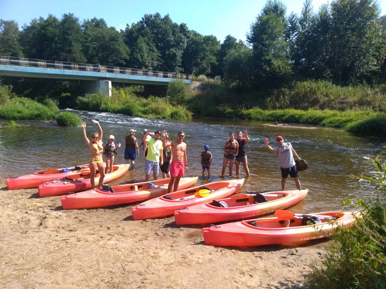 malownicza rzeka Nida kajaki krajobraz