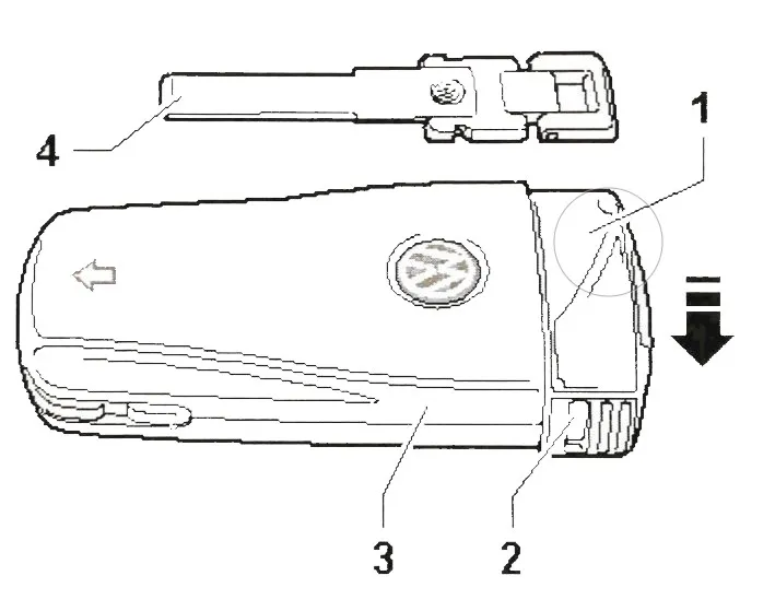 wymiana baterii kluczyk passat b6