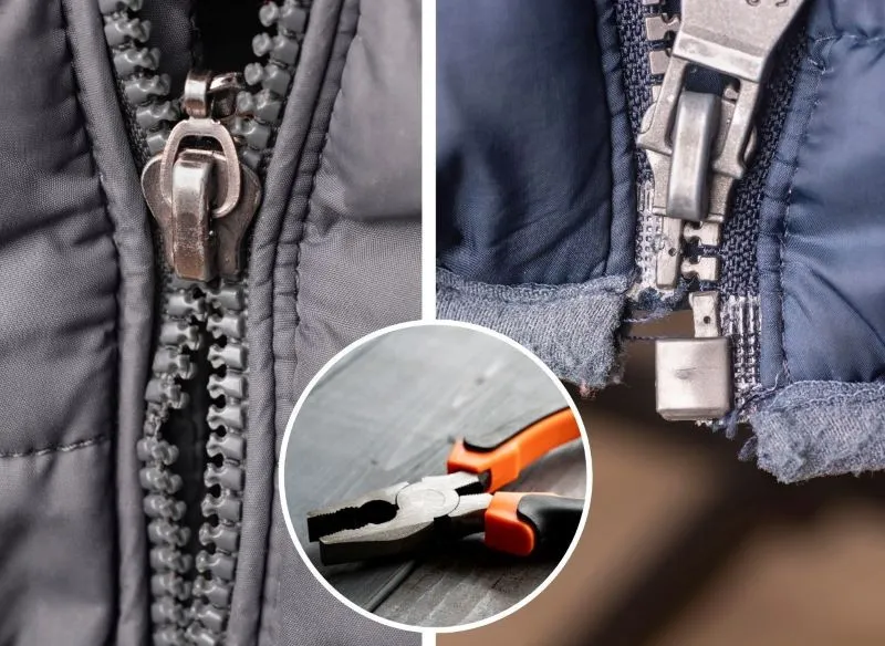 zepsuty suwak, uszkodzony zamek błyskawiczny