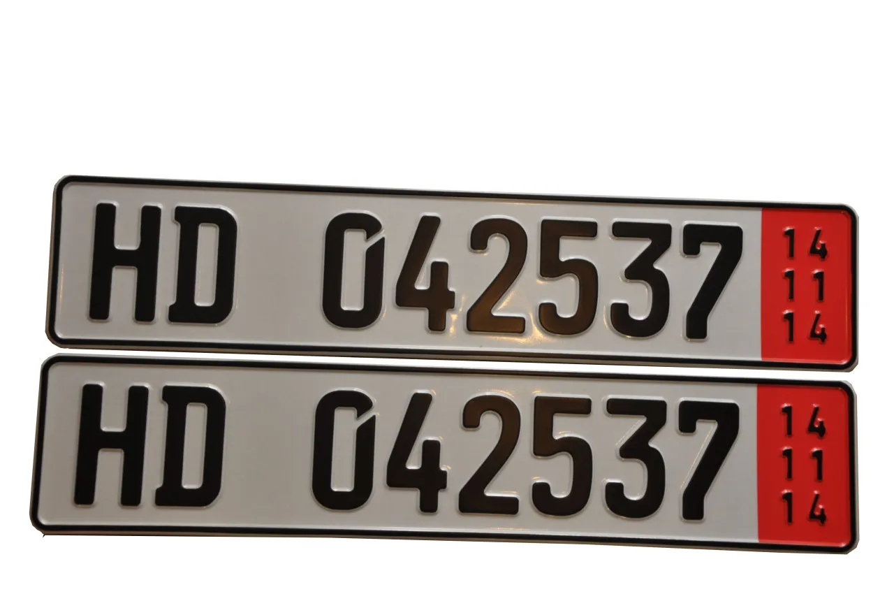 niemieckie tablice wywozowe czerwony pasek